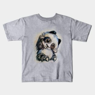 Cute watercolour baby panda Kids T-Shirt